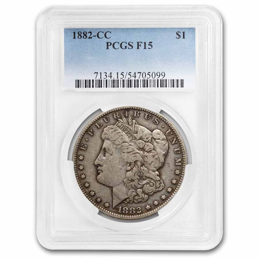 1882-CC Morgan Dollar Fine-15 PCGS