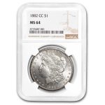 1882-CC Morgan Dollar MS-64 NGC