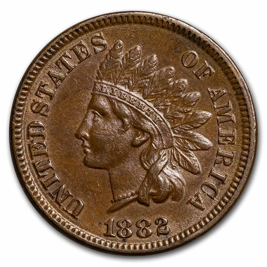 1882 Indian Head Cent BU (Brown)