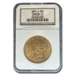1882-S $20 Liberty Gold Double Eagle MS-61 NGC