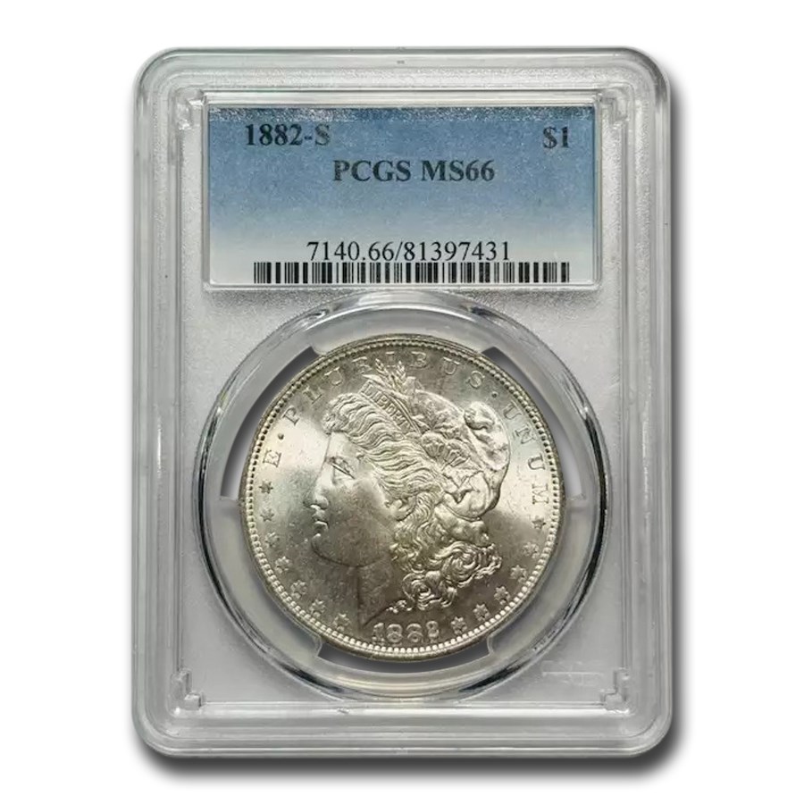 1882-S Morgan Dollar MS-66 PCGS