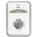 1882 Shield Nickel MS-63 NGC