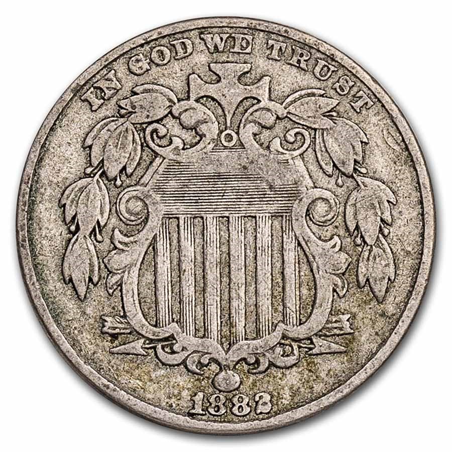 1882 Shield Nickel VF