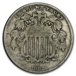 1882 Shield Nickel VG