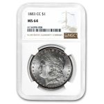 1883-CC Morgan Dollar MS-64 NGC