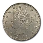 1883 Liberty Head V Nickel AU-55 PCGS (Cents)