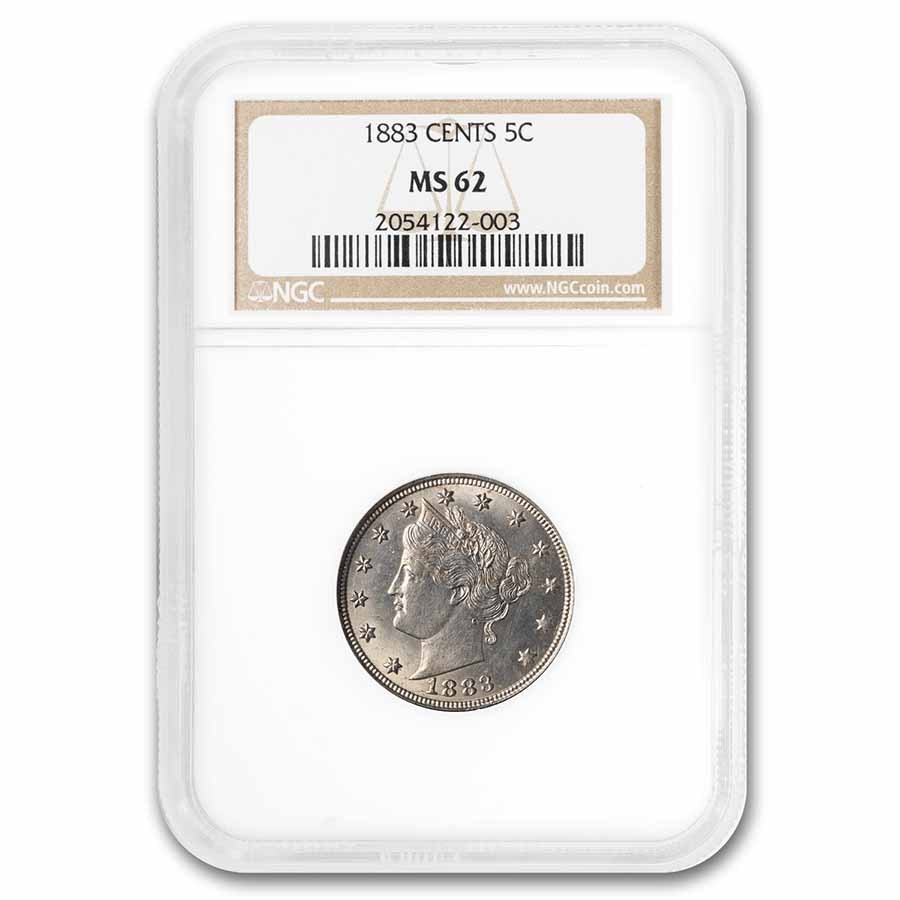 1883 Liberty Head V Nickel MS-62 NGC (Cents)