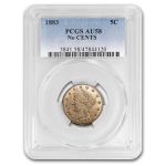 1883 Liberty Head V Nickel No Cents AU-58 PCGS