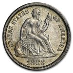1883 Liberty Seated Dime AU