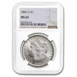 1883-O Morgan Dollar MS-63 NGC
