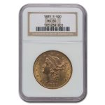 1883-S $20 Liberty Gold Double Eagle MS-60 NGC
