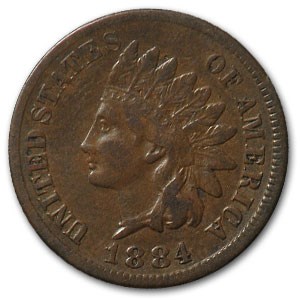 1884 Indian Head Cent VF