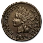 1884 Indian Head Cent XF