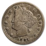 1884 Liberty Head V Nickel Fine