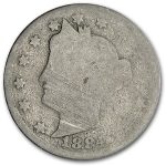 1884 Liberty Head V Nickel Poor/Fair