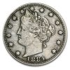 1884 Liberty Head V Nickel VF