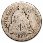 1884 Liberty Seated Dime Good