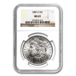 1884-O Morgan Dollar MS-63 NGC