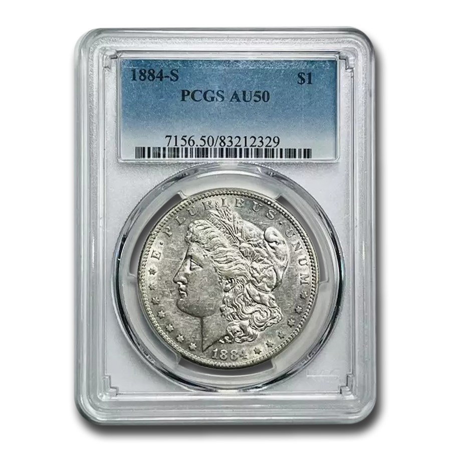 1884-S Morgan Dollar AU-50 PCGS