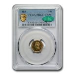 1885 $1 Indian Head Gold PR-65+ Cameo PCGS CAC