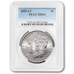 1885-CC Morgan Dollar MS-64 PCGS