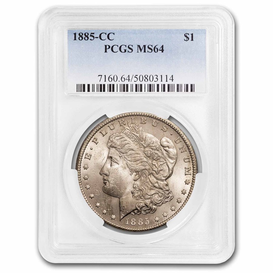 1885-CC Morgan Dollar MS-64 PCGS
