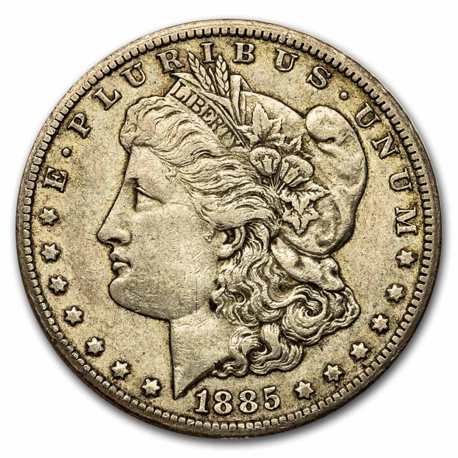 1885-CC Morgan Dollar XF