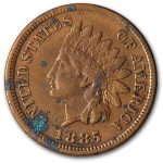 1885 Indian Head Cent XF Details
