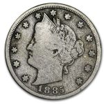1885 Liberty Head V Nickel VG
