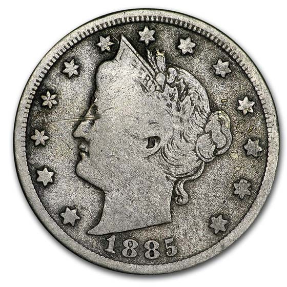 1885 Liberty Head V Nickel VG