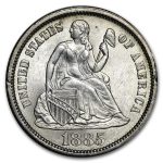 1885 Liberty Seated Dime BU
