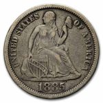 1885 Liberty Seated Dime VF