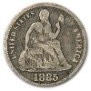 1885 Liberty Seated Dime VG