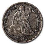 1885 Liberty Seated Dime XF