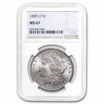 1885-O Morgan Dollar MS-67 NGC