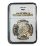 1885-S Morgan Dollar MS-61 NGC
