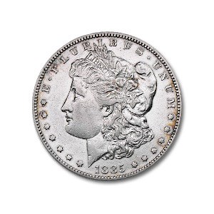 1885-S Morgan Dollar XF Details (Cleaned)
