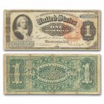 1886 $1.00 Silver Certificate Martha Washington Fine (Fr#216)