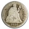 1886 Liberty Seated Dime AG