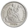 1886 Liberty Seated Dime AU