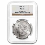 1886 Morgan Dollar MS-67 NGC