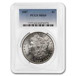 1887 Morgan Dollar MS-65 PCGS