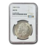 1887-O Morgan Dollar AU-55 NGC