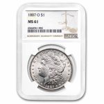 1887-O Morgan Dollar MS-61 NGC