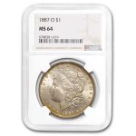 1887-O Morgan Dollar MS-64 NGC