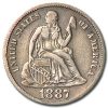 1887-S Liberty Seated Dime XF
