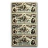 1887 Uruguay 10 Pesos 4 Uncut Sheet