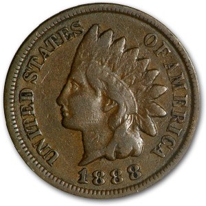 1888 Indian Head Cent Fine
