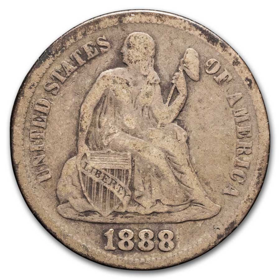 1888 Liberty Seated Dime Fine