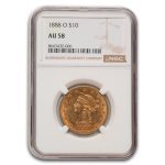 1888-O $10 Liberty Gold Eagle AU-58 NGC